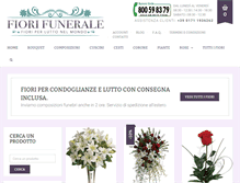 Tablet Screenshot of fiorifunerale.com